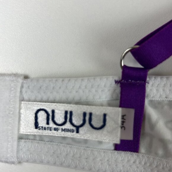Nwot nuyu padded t-shirt bra with purple  straps - Picture 4 of 7